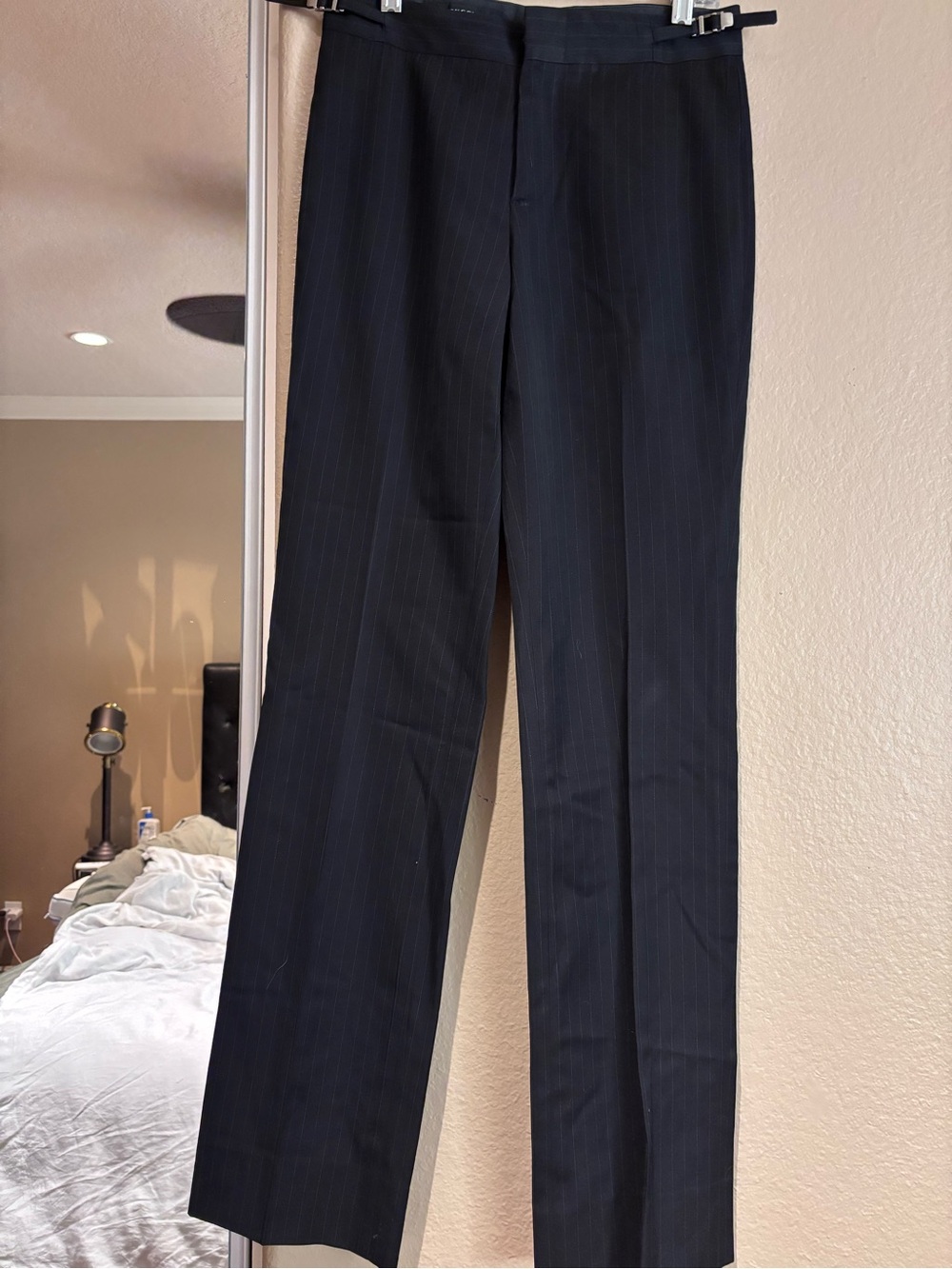 Gucci Black Pinstripe Dress Trousers